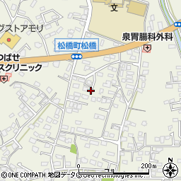 熊本県宇城市松橋町松橋1692-7周辺の地図