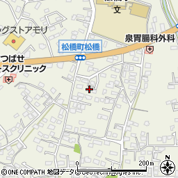 熊本県宇城市松橋町松橋1692-5周辺の地図