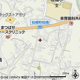 熊本県宇城市松橋町松橋1692-3周辺の地図