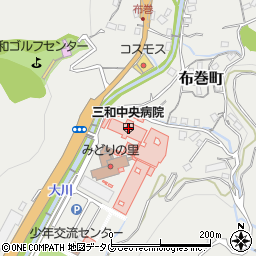 三和中央病院周辺の地図