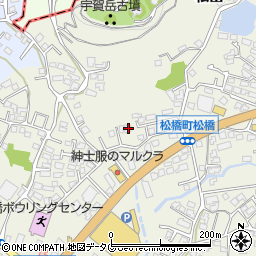 熊本県宇城市松橋町松橋1409-2周辺の地図