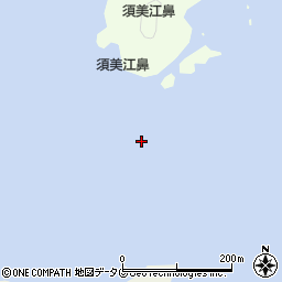 須美江鼻周辺の地図