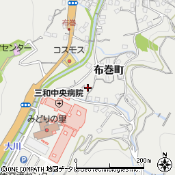 長崎県長崎市布巻町619周辺の地図