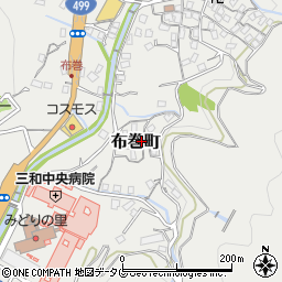 長崎県長崎市布巻町595周辺の地図