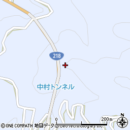 中村トンネル周辺の地図