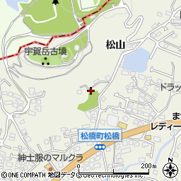 熊本県宇城市松橋町松山3693-7周辺の地図