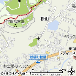 熊本県宇城市松橋町松山3693-5周辺の地図