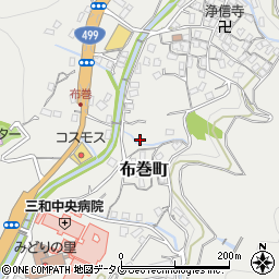 長崎県長崎市布巻町609周辺の地図