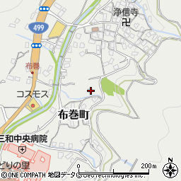 長崎県長崎市布巻町599周辺の地図