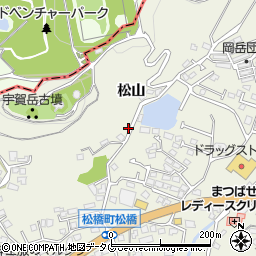 熊本県宇城市松橋町松山3681周辺の地図