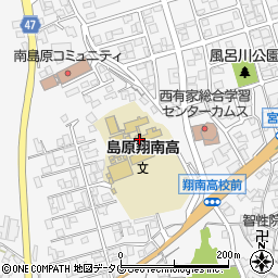 長崎県立島原翔南高等学校周辺の地図