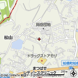 熊本県宇城市松橋町松橋1477-7周辺の地図