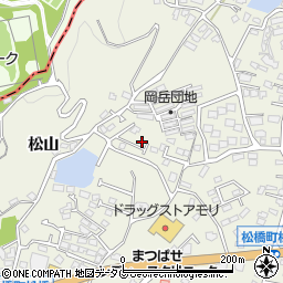 熊本県宇城市松橋町松橋1477-6周辺の地図