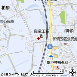 熊本県宇城市不知火町柏原3周辺の地図
