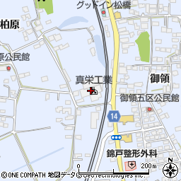 熊本県宇城市不知火町柏原6周辺の地図