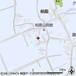 熊本県宇城市不知火町柏原119周辺の地図