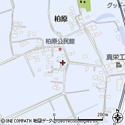 熊本県宇城市不知火町柏原128周辺の地図