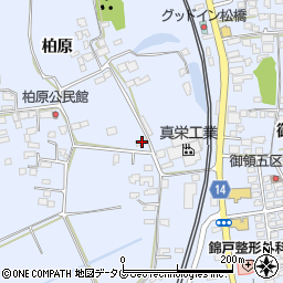 熊本県宇城市不知火町柏原63-2周辺の地図