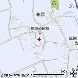 熊本県宇城市不知火町柏原127周辺の地図