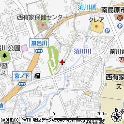 長崎県南島原市西有家町里坊2014周辺の地図