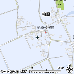 熊本県宇城市不知火町柏原周辺の地図