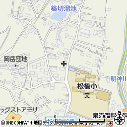 熊本県宇城市松橋町松橋1589-3周辺の地図