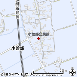小曽部公民館周辺の地図