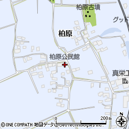 柏原公民館周辺の地図