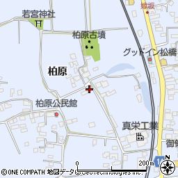 熊本県宇城市不知火町柏原75-3周辺の地図