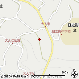 宮崎県西臼杵郡日之影町岩井川周辺の地図
