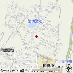 熊本県宇城市松橋町松橋1577-6周辺の地図
