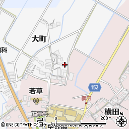 熊本県上益城郡甲佐町大町45周辺の地図