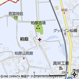 熊本県宇城市不知火町柏原398-1周辺の地図