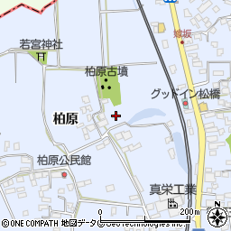 熊本県宇城市不知火町柏原398周辺の地図