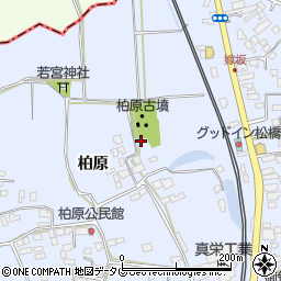 熊本県宇城市不知火町柏原402周辺の地図