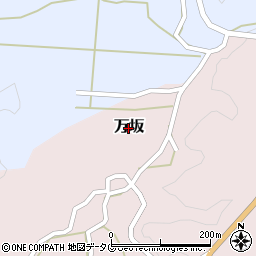 熊本県山都町（上益城郡）万坂周辺の地図