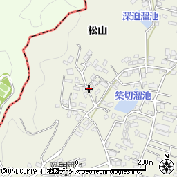 熊本県宇城市松橋町松山周辺の地図