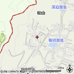熊本県宇城市松橋町（松山）周辺の地図