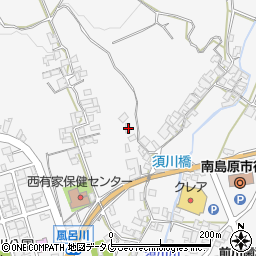 長崎県南島原市西有家町里坊1966周辺の地図