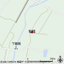 熊本県宇城市豊野町安見周辺の地図