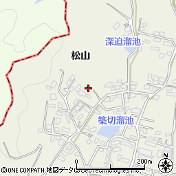 熊本県宇城市松橋町松山3543-2周辺の地図