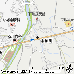 長崎県南島原市有家町中須川388周辺の地図