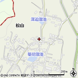 熊本県宇城市松橋町松山3540-5周辺の地図