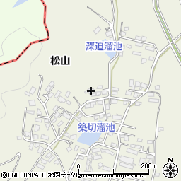 熊本県宇城市松橋町松山3541周辺の地図