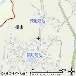 熊本県宇城市松橋町松山3540-11周辺の地図