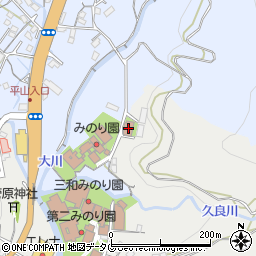 平山友愛園周辺の地図