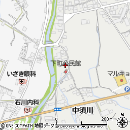 長崎県南島原市有家町中須川396周辺の地図