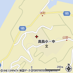 長崎県長崎市高島町（緑ケ丘）周辺の地図
