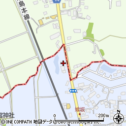 熊本県宇城市不知火町柏原565周辺の地図