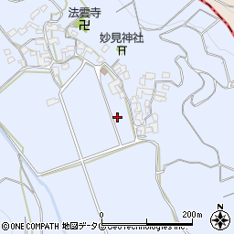 熊本県宇城市不知火町浦上周辺の地図